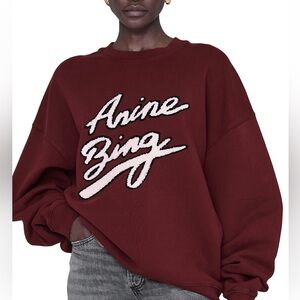 anine bing crewneck sweatshirt